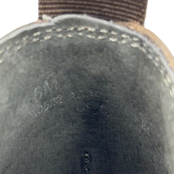 Munro Bedford Boot Leather Low Chelsea Women's SZ 6 Brown Pull on Comfort Career - Picture 10 of 10